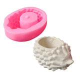 Hedgehog Flowerpot Silicone Mold for DIY Craft
