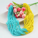 Heeda Exaggeration Multilayer Beads Necklace for Women