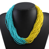 Heeda Exaggeration Multilayer Beads Necklace for Women