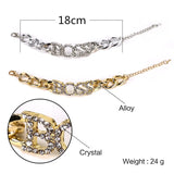 Heeda Bracelets for Women Steampunk Alloy Letter Bangle Kpop