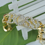 Heeda Bracelets for Women Steampunk Alloy Letter Bangle Kpop