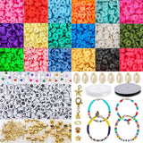 Heishi Clay Beads Flat Round Polymer Clay Loose Spacer Beads