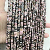 Heishi Undyed Argentina Rhodochrosite Gemstone Beads for Jewelry Making