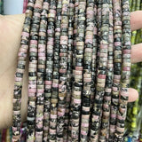 Heishi Undyed Argentina Rhodochrosite Gemstone Beads for Jewelry Making