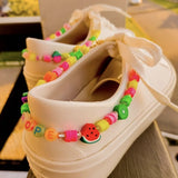 Heisi Bead Shoelace Customizable Shoe Charm Chain for Laces