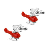 Helicopter Red En Arrival High for Men Cuff links Copper Material