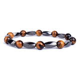 Red Agate Energy Bracelet High Polish Cube Beads Cuff Bracelet