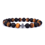Red Agate Energy Bracelet High Polish Cube Beads Cuff Bracelet