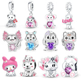 Japanese Cartoon Kitty Bead Cat Collection Open Buckle Bracelet
