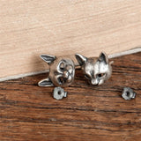 925 Sterling Silver Cat Stud Earrings for Women