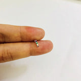 20 Pcs 925 Sterling Silver Nose Rings&Studs Rainbow Cz Inlaid Zircon
