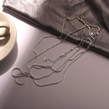 925 Silver Glitter Chain Necklace Anniversary Gift