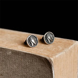 925 Silver Praying Hands Earring Punk Pray Blessing Stud Earrings