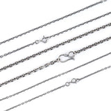 925 Sterling Silver Necklace Chain for Pendant Unisex Jewelry