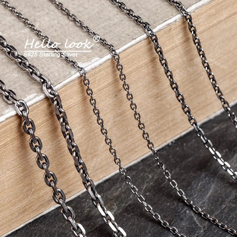 925 Sterling Silver Necklace Chain for Pendant Unisex Jewelry