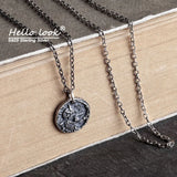 925 Silver Baby Devil Pendant Necklace for Men