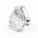 925 Silver Belly Button Ring CZ Navel Piercing Jewelry Women Summer