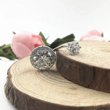 925 Silver Belly Ring CZ Belly Bar Navel Piercing
