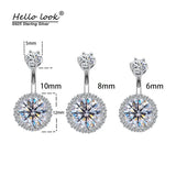 925 Silver Belly Ring CZ Belly Bar Navel Piercing