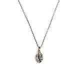 925 Silver Coffee Bean Pendant Choker Vintage Necklace