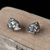 925 Sterling Silver Clown Studs Earrings Gothic Halloween Party