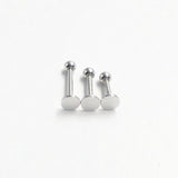 925 Silver Lip Stud Body Piercing Jewelry 3mm Ball Lip Piercing Labret Lip Ring