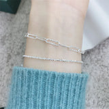 925 Silver Gypsophila Bracelet Oval Design