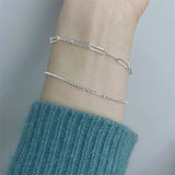 925 Silver Gypsophila Bracelet Oval Design