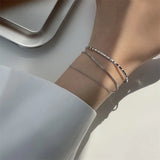 925 Sterling Silver Multi-Layer Bracelet Three-Layer Chain Unique