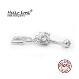 925 Silver Navel Piercing Belly Button Rings for Women Sexy Jewelry