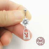 925 Silver Navel Piercing Belly Button Rings for Women Sexy Jewelry