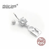 925 Silver Navel Piercing Belly Button Rings for Women Sexy Jewelry