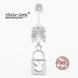 925 Silver Navel Piercing Belly Button Rings for Women Sexy Jewelry