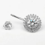 925 Silver CZ Belly Button Ring Punk Navel Piercing Body Jewelry