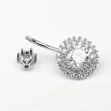925 Silver CZ Belly Button Ring Punk Navel Piercing Body Jewelry