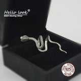 925 Silver Snake Earcuff Gothic Clip Earrings