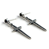 Vintage 925 Silver Cross Drop Earrings for Women