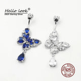 Butterfly Navel Piercing 925 Silver Belly Botton Piercing
