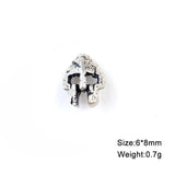 Gothic 925 Silver Ear Studs Vintage Piercing Jewelry DIY Punk Earrings