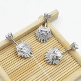 Lion Navel Piercing Ring 925 Silver Belly Buttton Ring Body Jewelry