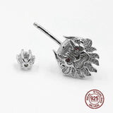 Lion Navel Piercing Ring 925 Silver Belly Buttton Ring Body Jewelry