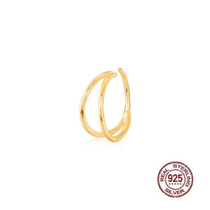 Double Circle Nose Ring 925 Sterling Silver Body Jewelry