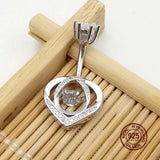 925 Silver Heart Belly Button Ring with Zircon