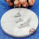 925 Silver Belly Button Ring Zircon Navel Piercing