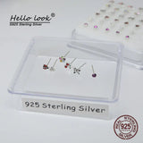 925 Silver Nose Ring Set Septum Nostril Body Jewelry