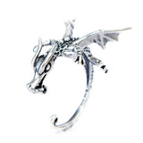 Punk Dragon Ear Clips 925 Sterling Silver Ear Cartilage Cuff Gothic Street