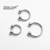 925 Sterling Silver Nose Ring Body Jewelry Nipple Ring Men Women