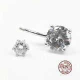 Zircon Navel Piercing 925 Sterling Silver Belly Ring for Women