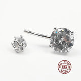 Zircon Navel Piercing 925 Sterling Silver Belly Ring for Women