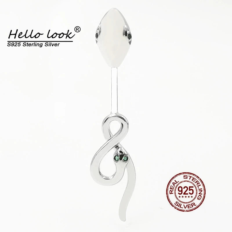 Snake Belly Navel Piercing 925 Sterling Silver Sexy Body Jewelry